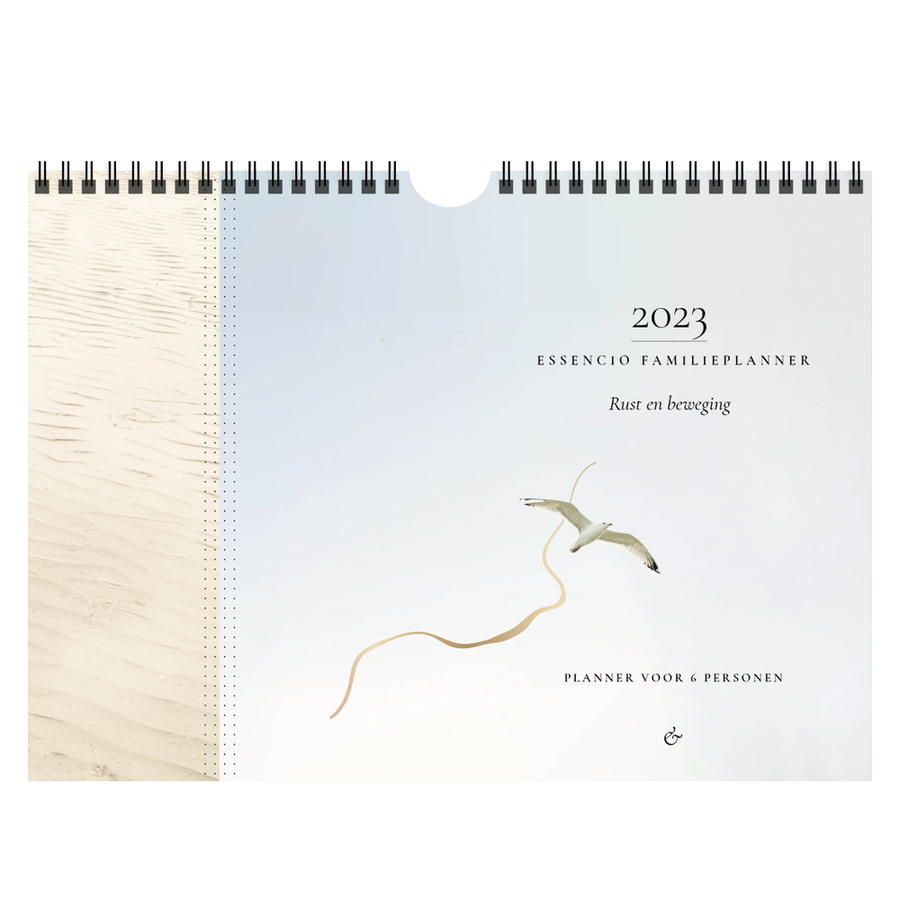 Essencio-Familieplanner-2023-kalender-jaar-gezin-gezinsplanner-quotes-rust-structuur-overzicht