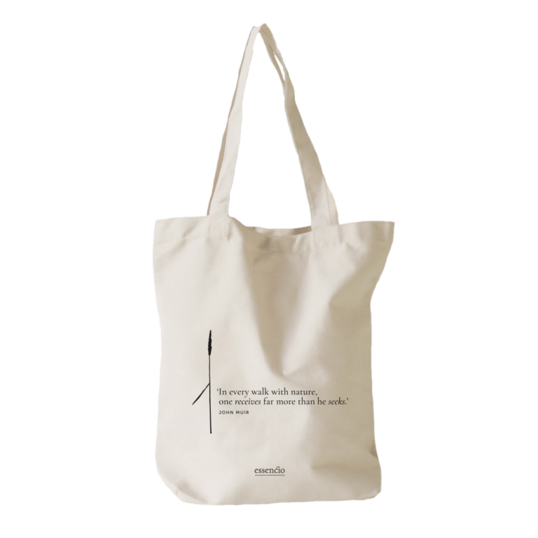 Essencio - canvas tas met natuur quote naturel - shopper - tote bag