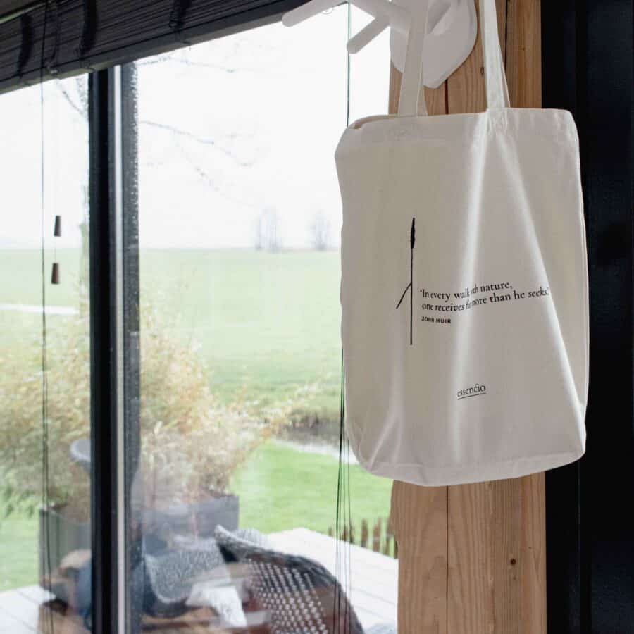 Essencio - canvas tas met natuur quote naturel - shopper - tote bag - 9774 Essencio - canvas tas met natuur quote naturel - shopper - tote bag - 9774